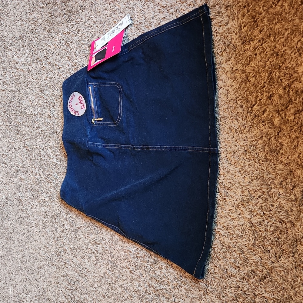 Teez-Her Skinny Jean Skort - smoothes and slims
